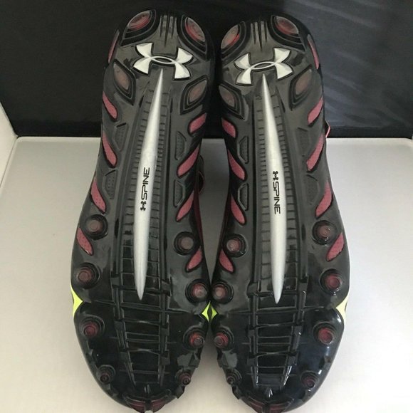 Men\'s Under Armour Spine Football Cleats Red/Black main image 5